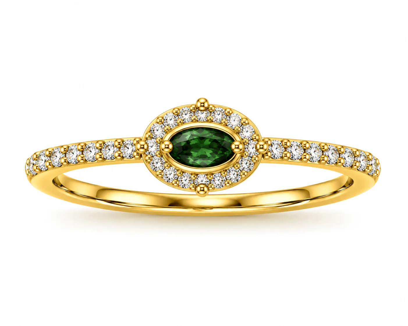 Anillo Imperial Esmeralda