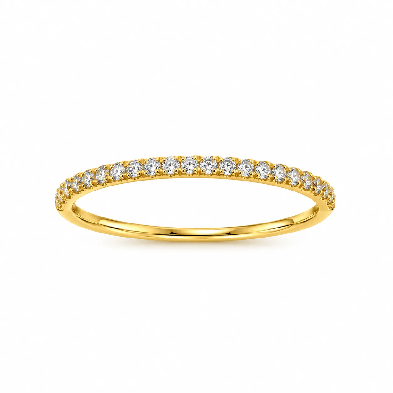 Anillo 25 circones diamante linea