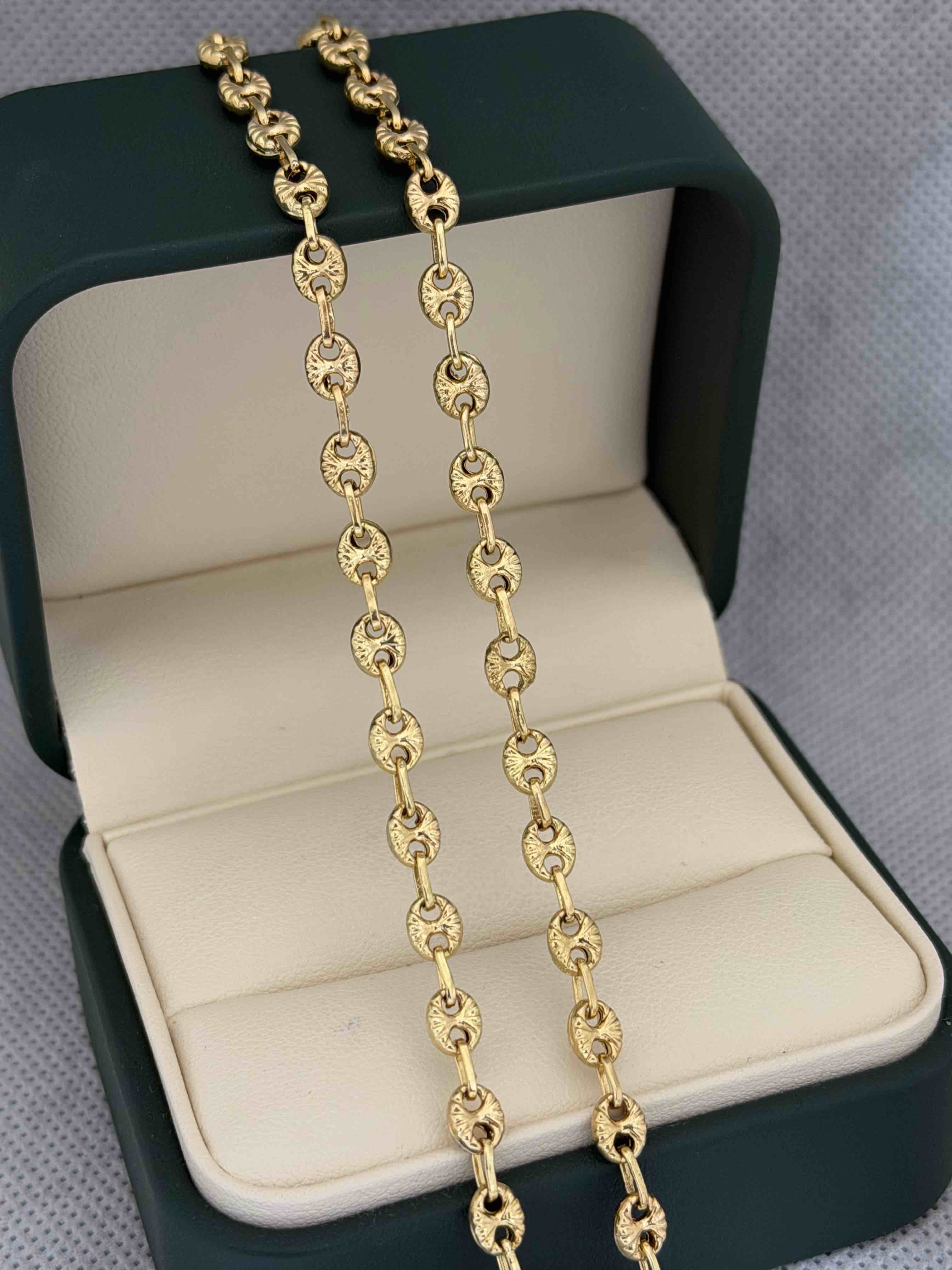 Cadena rústica Gucci diamantada 60cm