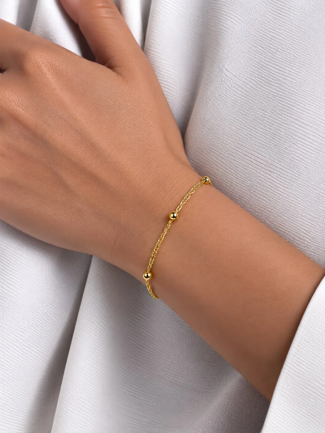 PULSERA SINGAPUR BOLA 2MM 18 cm